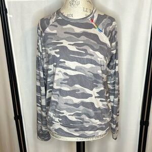 EUC PJ Salvage Gray Camo Sweatshirt